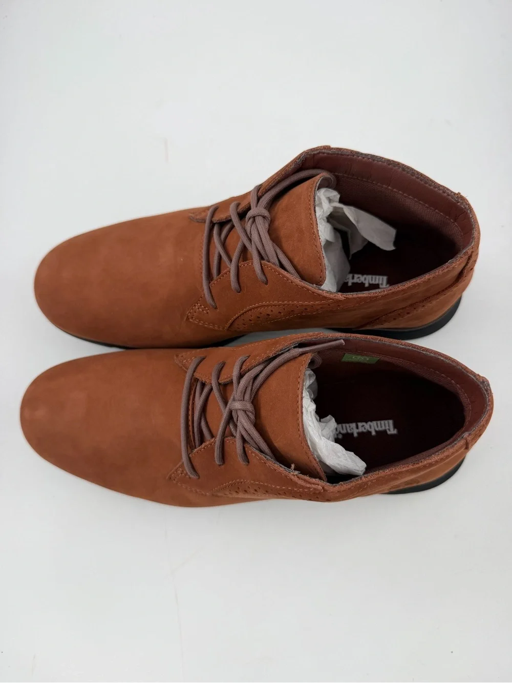 Timberland Mens Franklin Park - SZ 7- Brown Waterproof Suede Chukka Boots Shoes